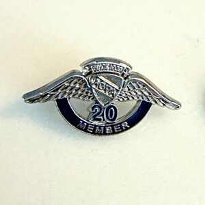 AOPA 20 Year Member Aircraft Owners and Pilots Association Lapel Hat Pin